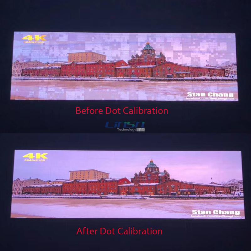 Dot Calibration LED video wall