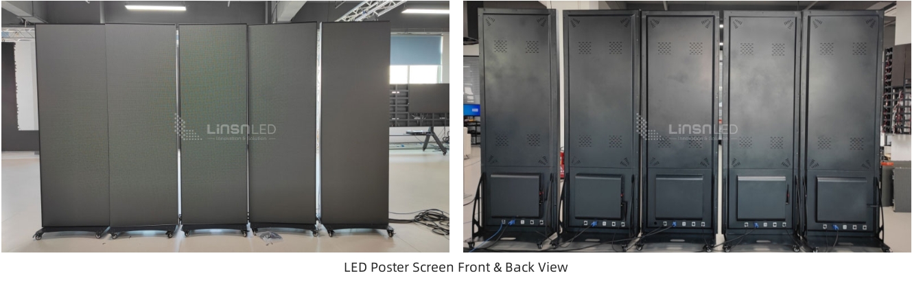 led totem front and back view