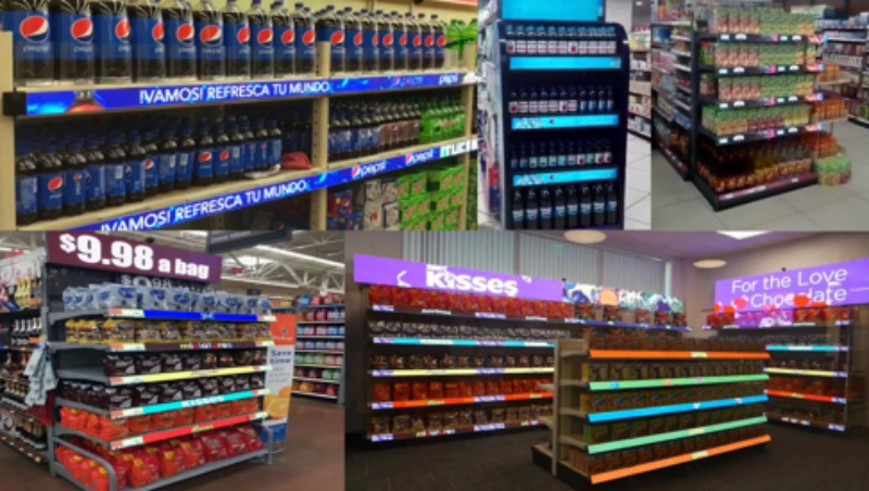 shelf led display for supermarket_副本